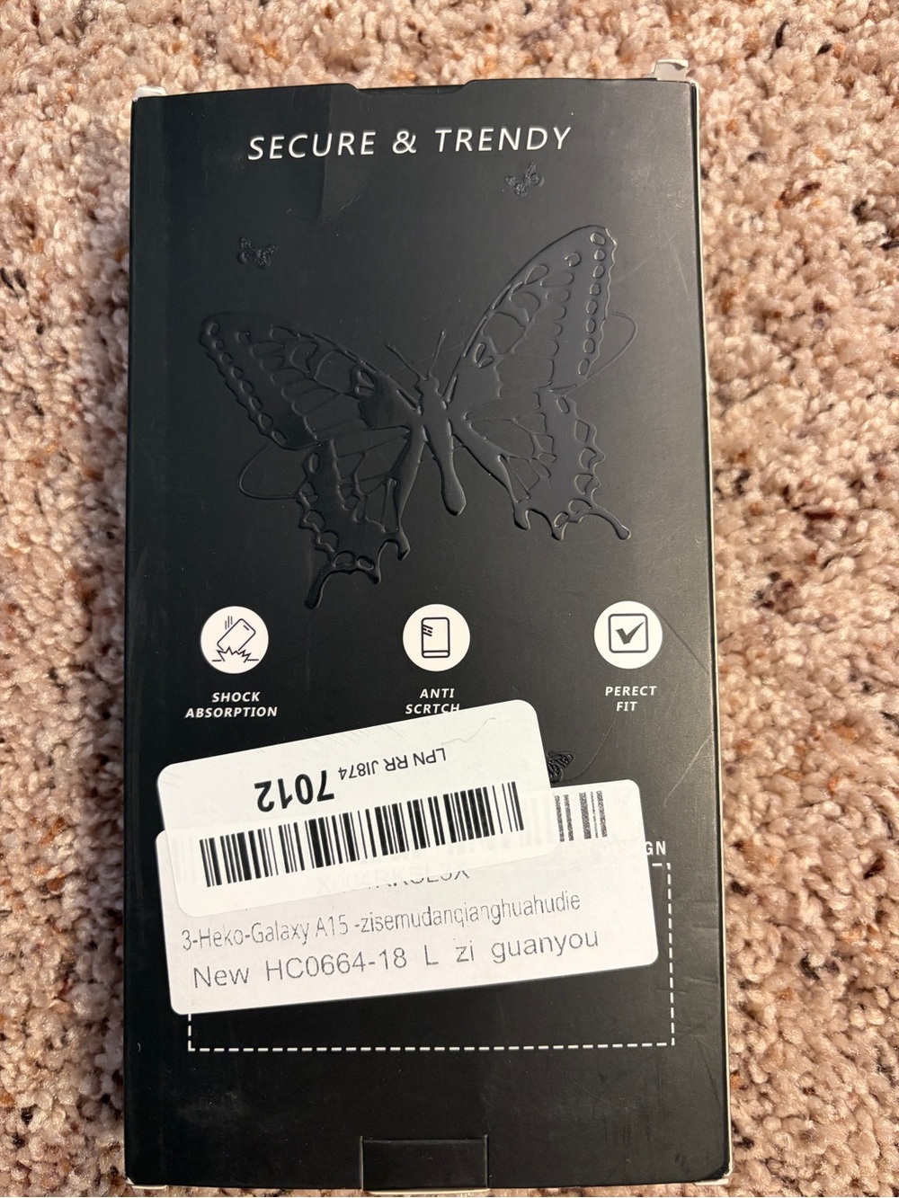 Galaxy A15 Phone Purple Floral Butterfly Phone Case Protector - Picture 5 of 6